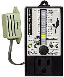 Grozone HT2 Digital Humidity & Temperature Controller with Photocell and Display.